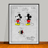1930 Walt Disney Mickey Mouse Colorized Patent Print - UNFRAMED