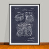 1931 Antique Burch Fishing Creel Patent Print - Unframed