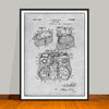 1931 Antique Burch Fishing Creel Patent Print - Unframed