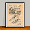 1932 Earth Moving Bulldozer Patent Print - UNFRAMED