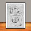 1932 Helmet Patent Print - Unframed
