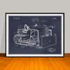 1934 Earth Moving Bulldozer Horizontal Patent Print - UNFRAMED