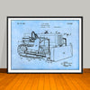 1934 Earth Moving Bulldozer Horizontal Patent Print - UNFRAMED