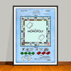 1935 Monopoly Colorized Patent Print - UNFRAMED