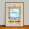 1935 Monopoly Colorized Patent Print - UNFRAMED