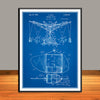 1936 Amusement Ride Flying Eagles Patent Print - UNFRAMED