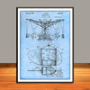 1936 Amusement Ride Flying Eagles Patent Print - UNFRAMED