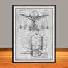 1936 Amusement Ride Flying Eagles Patent Print - UNFRAMED