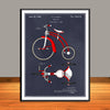 1936 Tricycle Colorized Patent Print - Unframed