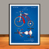 1936 Tricycle Colorized Patent Print - Unframed