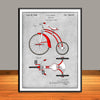 1936 Tricycle Colorized Patent Print - Unframed