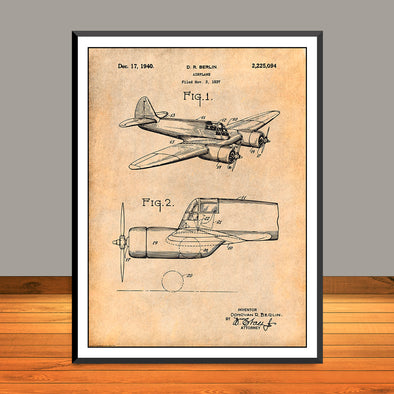 1937 CW-25 Jeep Trainer Patent Print - UNFRAMED