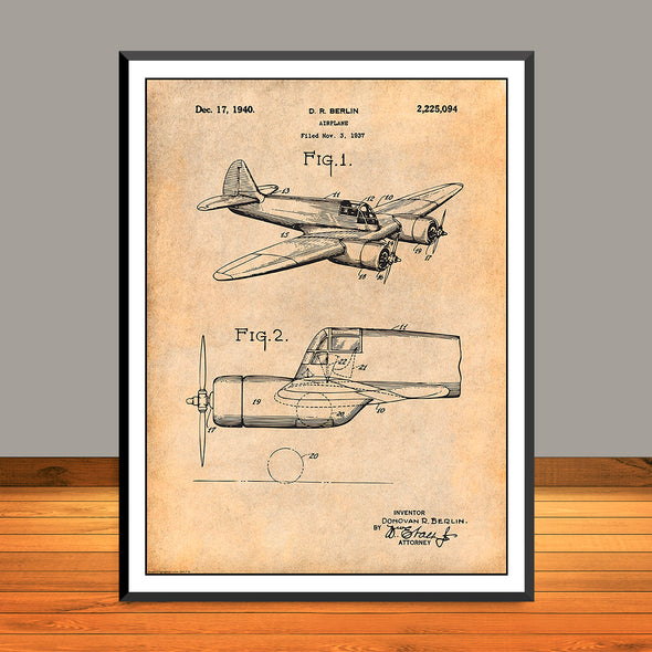 1937 CW-25 Jeep Trainer Patent Print - UNFRAMED