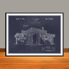 1938 Frank Lloyd Wright House Dwelling Patent Print - UNFRAMED