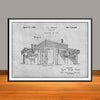 1938 Frank Lloyd Wright House Dwelling Patent Print - UNFRAMED