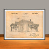 1938 Frank Lloyd Wright House Dwelling Patent Print - UNFRAMED