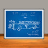 1939 Aerial Fire Truck Patent Print - UNFRAMED