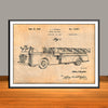 1939 Aerial Fire Truck Patent Print - UNFRAMED