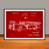 1939 Aerial Fire Truck Patent Print - UNFRAMED