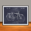 1939 Schwinn Bicycle Horizontal Patent Print - Unframed