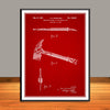 1940 Fireman's Axe Patent Print - Unframed