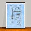 1941 Gibson Guitar Electrical Pickup Patent Print - UNFRAMED