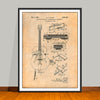 1941 Gibson Guitar Electrical Pickup Patent Print - UNFRAMED