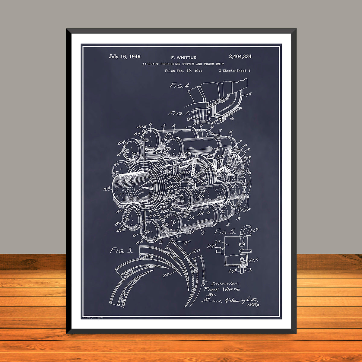 1941 Jet Engine Patent Print - UNFRAMED – Studio 21 Graphix