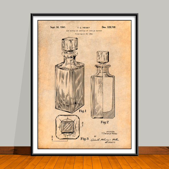 1941 Decanter Patent Print - Unframed