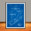 1942 Curtiss P40 Warhawk Patent Print - Unframed