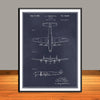1942 Constellation Airliner Patent Print - Unframed