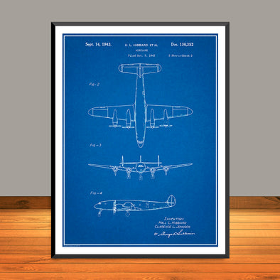 1942 Constellation Airliner Patent Print - Unframed