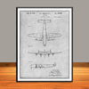 1942 Constellation Airliner Patent Print - Unframed