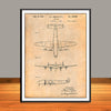 1942 Constellation Airliner Patent Print - Unframed