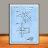 1943 Howard Hughes Military Aircraft Patent Print - UNFRAMED
