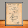 1943 Howard Hughes Military Aircraft Patent Print - UNFRAMED