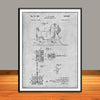 1945 L.M. Holmes Knockdown Wheeled Toy Patent Print - UNFRAMED