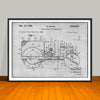 1946 Road Roller Patent Print - UNFRAMED