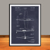 1946 F-84 Thunderjet Fighter-Bomber Aircraft Patent Print - Unframed