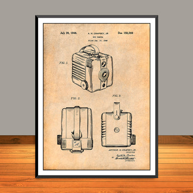1948 Kodak Box Camera Patent Print - Unframed