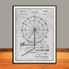 1949 Portable Ferris Wheel Patent Print - Unframed