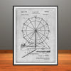 1949 Portable Ferris Wheel Patent Print - Unframed