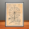 1949 Portable Ferris Wheel Patent Print - Unframed