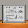 1949 Tucker Automobile Patent Print - Unframed