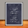 1950 Artist Palette Patent Print - Unframed