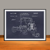 1950 Peterbuilt Cab Over Diesel Semi Truck Patent Print - Unframed