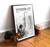 Saxophone Patent with Jazz Musician Artwork – Classic Music Decor – UNFRAMED