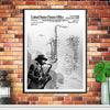 Saxophone Patent with Jazz Musician Artwork – Classic Music Decor – UNFRAMED