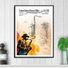 Saxophone Patent with Jazz Musician Artwork – Classic Music Decor – UNFRAMED