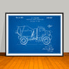 1952 Concrete Mixer Truck Patent Print - UNFRAMED
